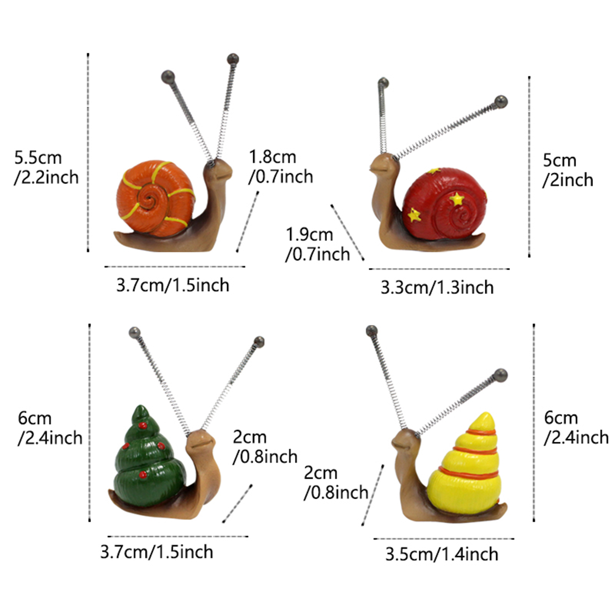 4pcs, Mini Snail Sculpture Bon - Bonsai Garden Art review and price