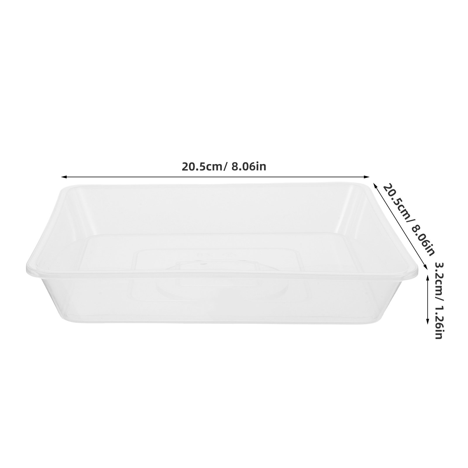 4Pcs Transparent Square Plant  - Drip Tray Saucer review and price